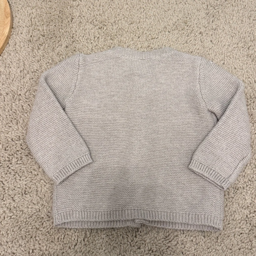 Soft Knit Baby Cardigan - Beige